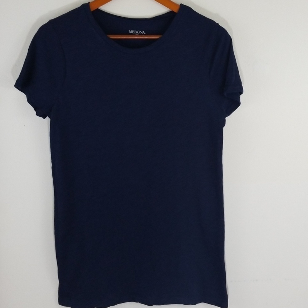 Merona women Tee shirt navy bleu